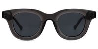 Dehateh - Round Grey Sunglasses | Vooglam Angle View