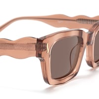Wave - Cat Eye Brown Sunglasses - 4