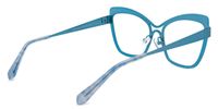 Eleuterio - Butterfly Blue Eyeglasses | Vooglam Side View