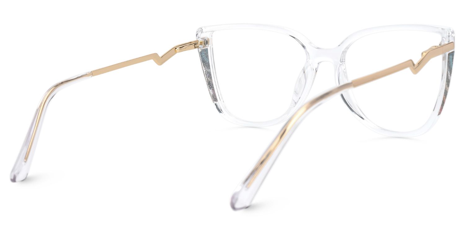 Faithan - Cat Eye Crystal Eyeglasses | Vooglam Side View
