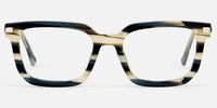 Denbeigh - Rectangle Pattern Eyeglasses | Vooglam Angle View