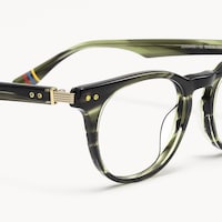 Vintel - Rectangle Green Eyeglasses - 5