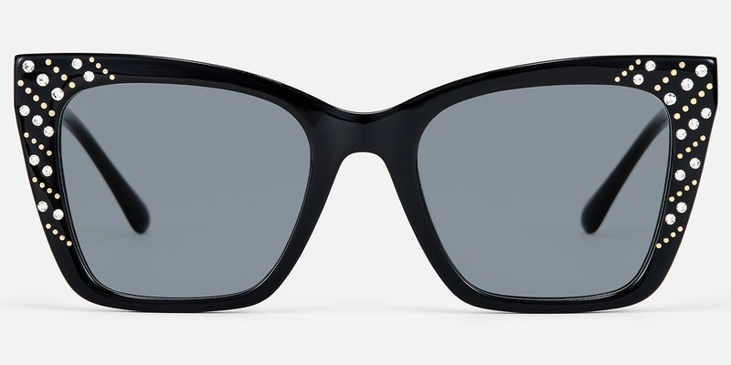 Glitz - Cat Eye Black Sunglasses