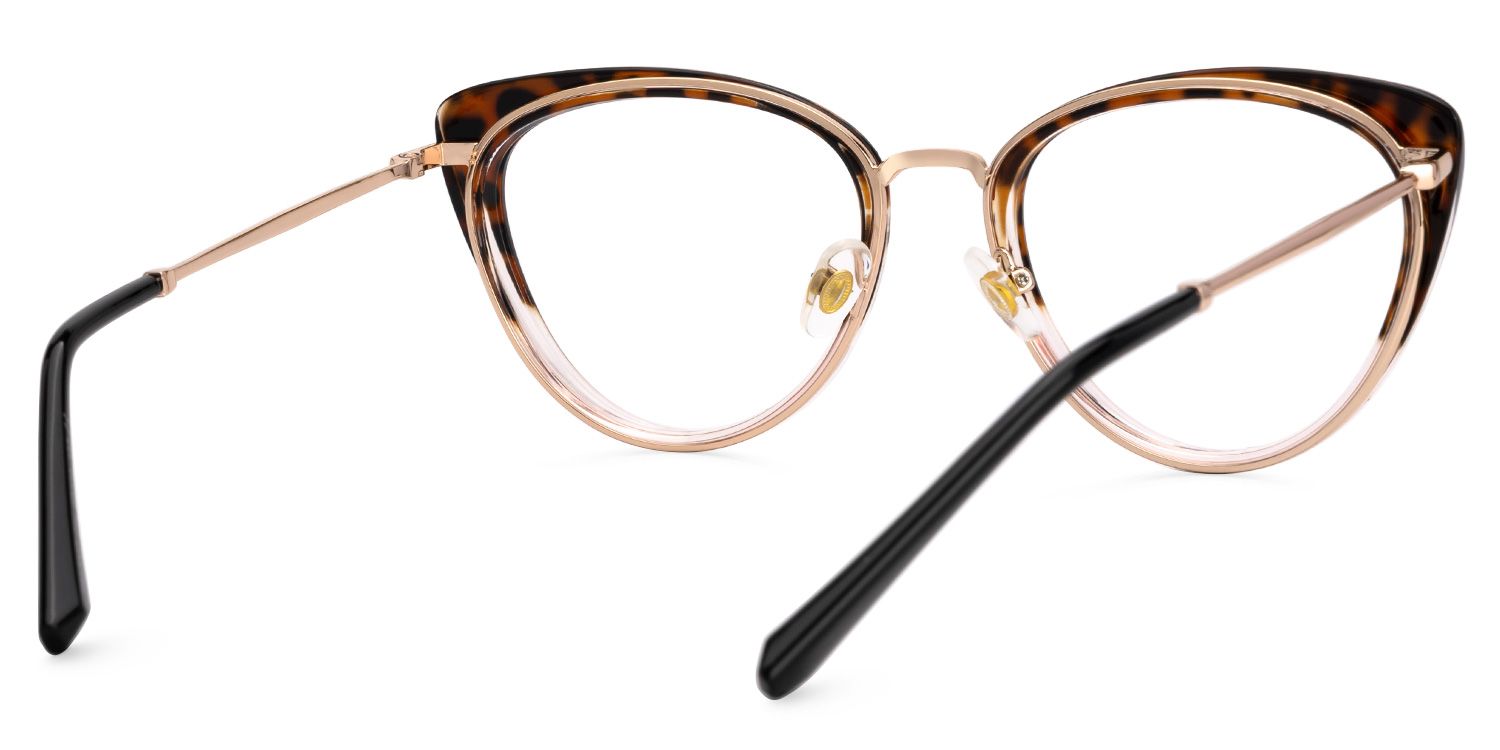 Fauna - Cat Eye Tortoise Eyeglasses | Vooglam Side View