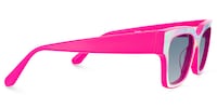 Qacha - Square Pink Sunglasses - 5