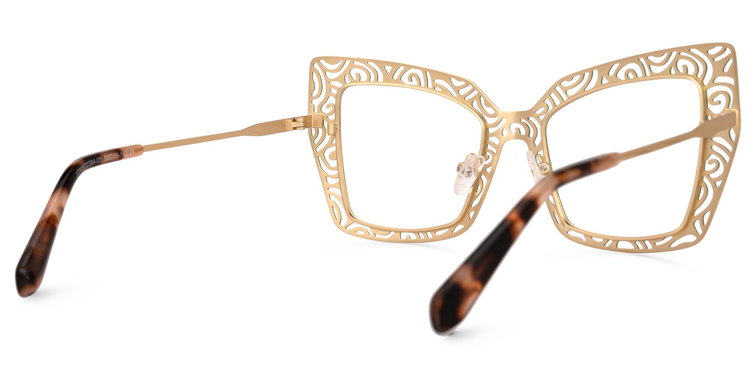 Darielle - Square Green Eyeglasses product detail 3