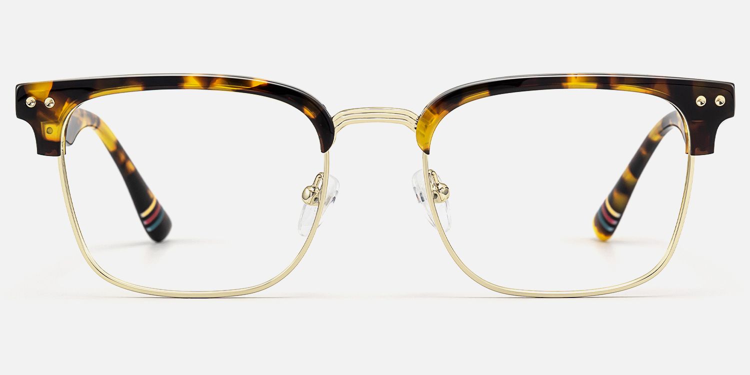 Preppy - Rectangle Tortoise Eyeglasses product detail 2