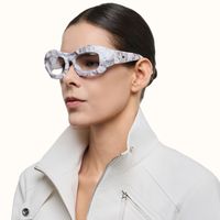 The Geologist - White Marble Rock Glasses | Vooglam On Model 3