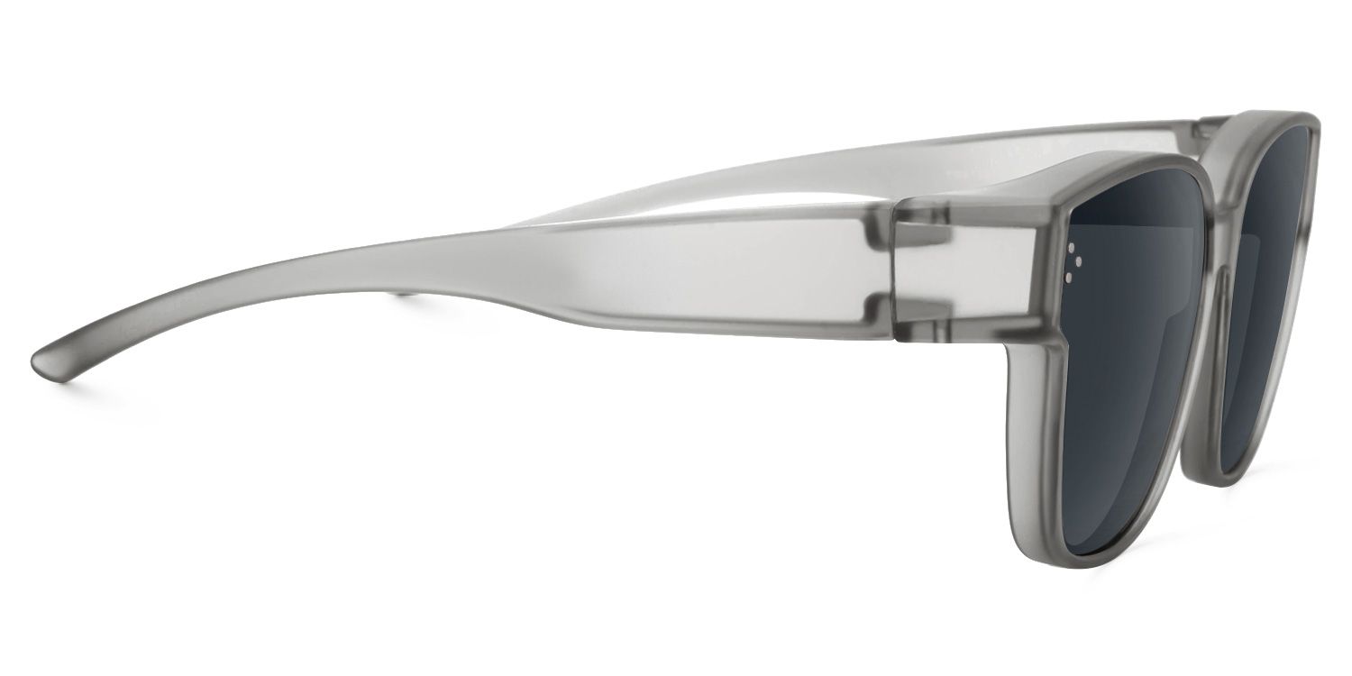 Hannes - Square Grey Fit Over Sunglasses | Vooglam 4