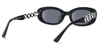 SHHHH~ - Oval Black Sunglasses - 5