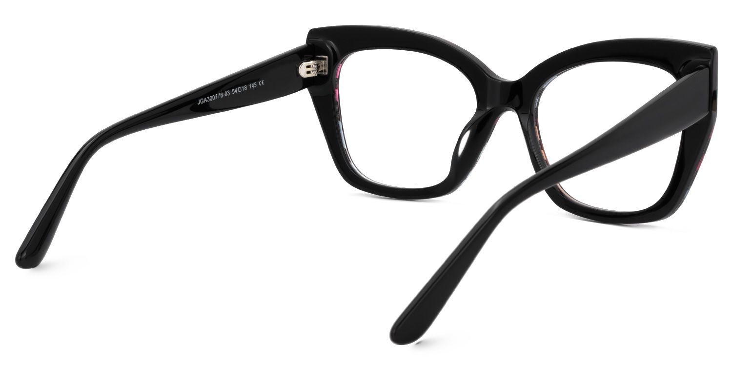 Haidera - Cat Eye Multicolor Eyeglasses | Vooglam Side View