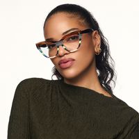 Dalila - Cat Eye Multicolor Eyeglasses | Vooglam On Model 1