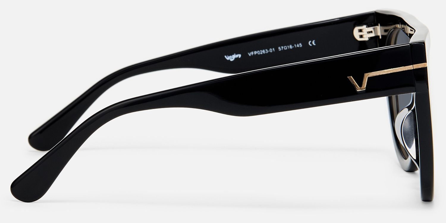 Patrice - Aviator Black Sunglasses product detail 3