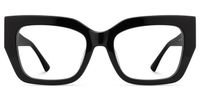 Sable - Square Black Eyeglasses | Vooglam Angle View