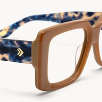 Kente - Rectangle Brown Eyeglasses - 6