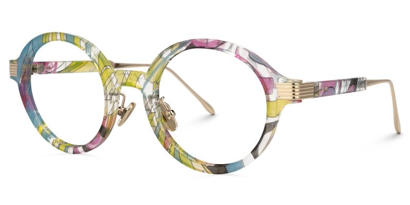 Dylan - Round Multicolor Eyeglasses