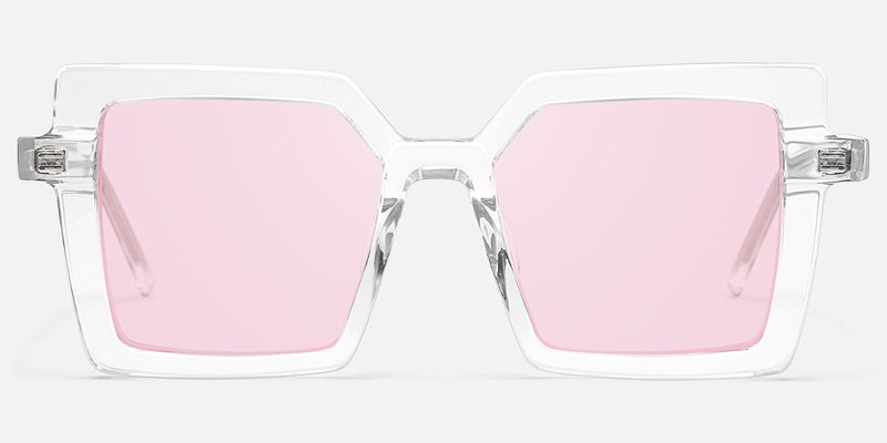 Eilis - Square Crystal Acetate Eyeglasses | Vooglam