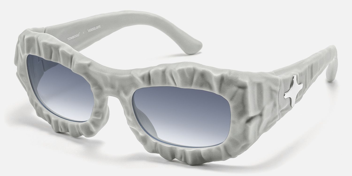 The Geologist - Gray Marble Sunglasses | Vooglam Front View