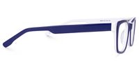 Eliava - Rectangle Blue Eyeglasses | Vooglam 