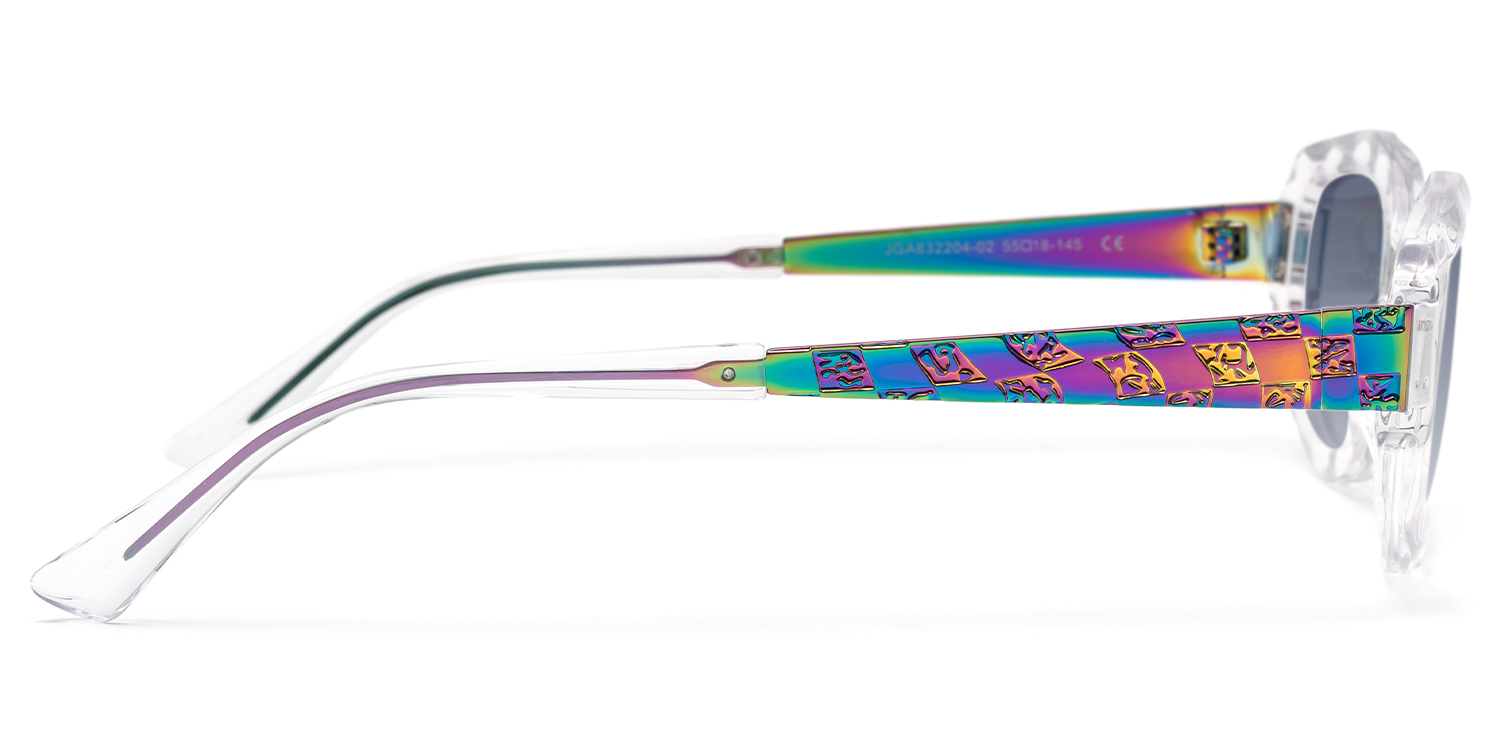 Spire - Geometric Transparent Sunglasses - 3