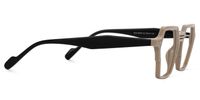 Hachiro - Geometric Brown Eyeglasses | Vooglam 