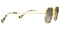 Sundance - Square Yellow Sunglasses - 4