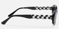 SHHHH~ - Oval Black Sunglasses | Vooglam Side View