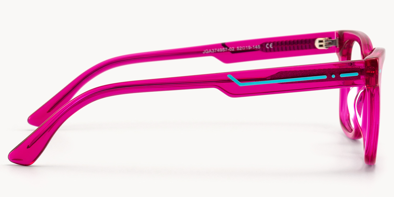 Ether - Square Purple Eyeglasses - 6
