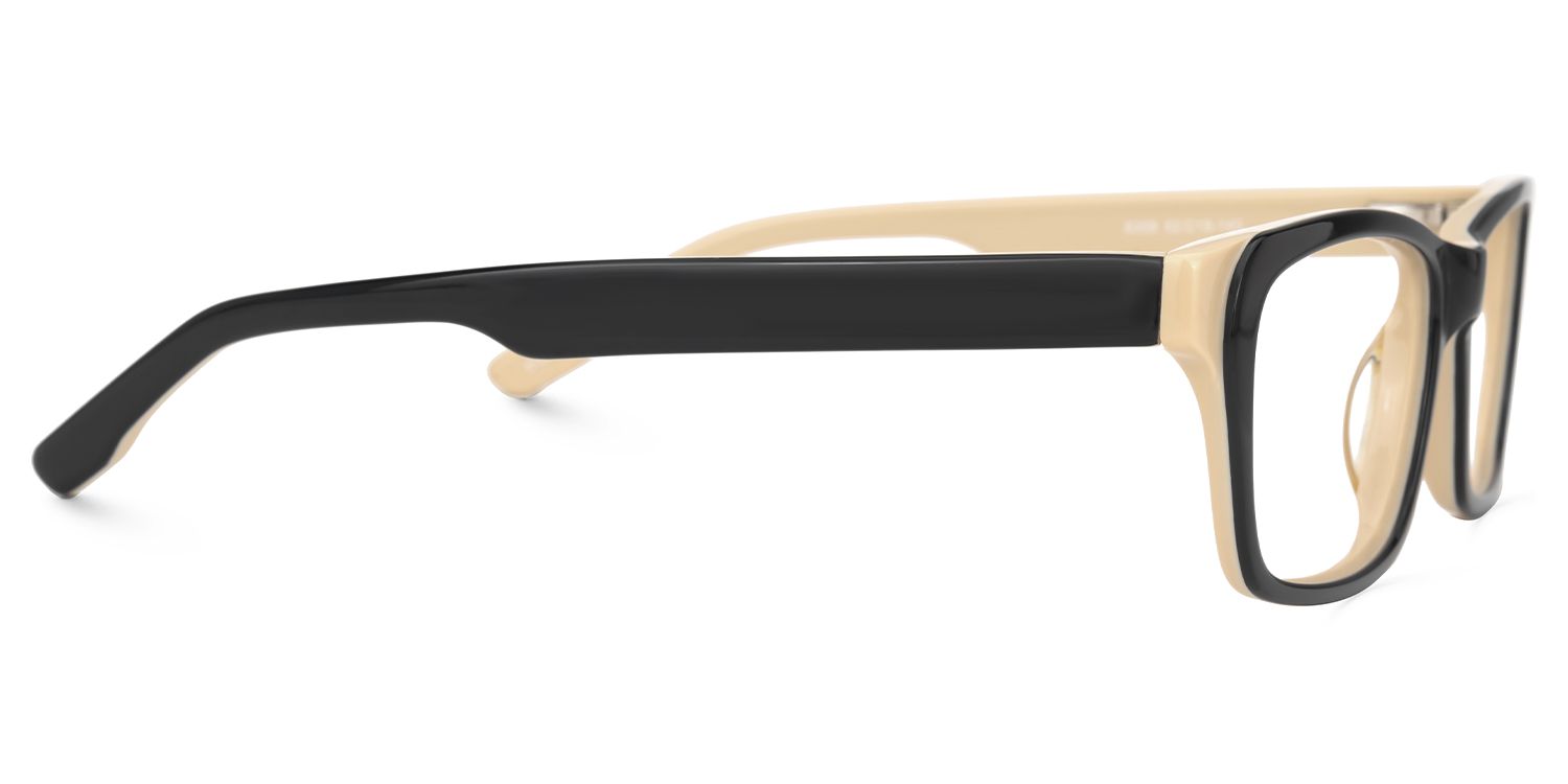 Eliava - Rectangle Black Eyeglasses | Vooglam 4