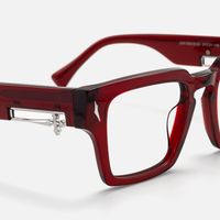 Stiletto - Transparent Red Sword Glasses | Vooglam Design Details