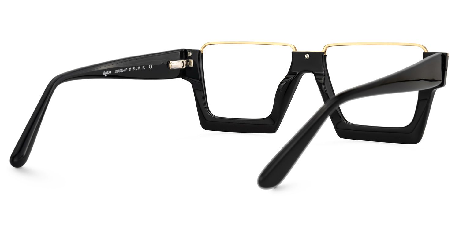 Dardhan - Rectangle Black Eyeglasses product detail 3