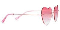 Lahoma - Heart Pink Sunglasses | Vooglam