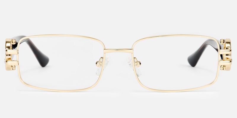 Aurae - Rectangle Gold Eyeglasses