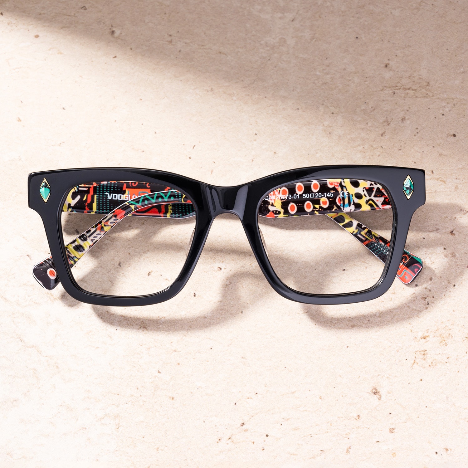 Adinkra - Square Black Eyeglasses - 1