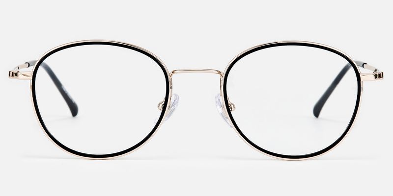 Harlow - Oval Black Eyeglasses
