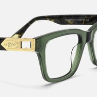 Legacy - Rectangle Green Eyeglasses | Vooglam Design Details