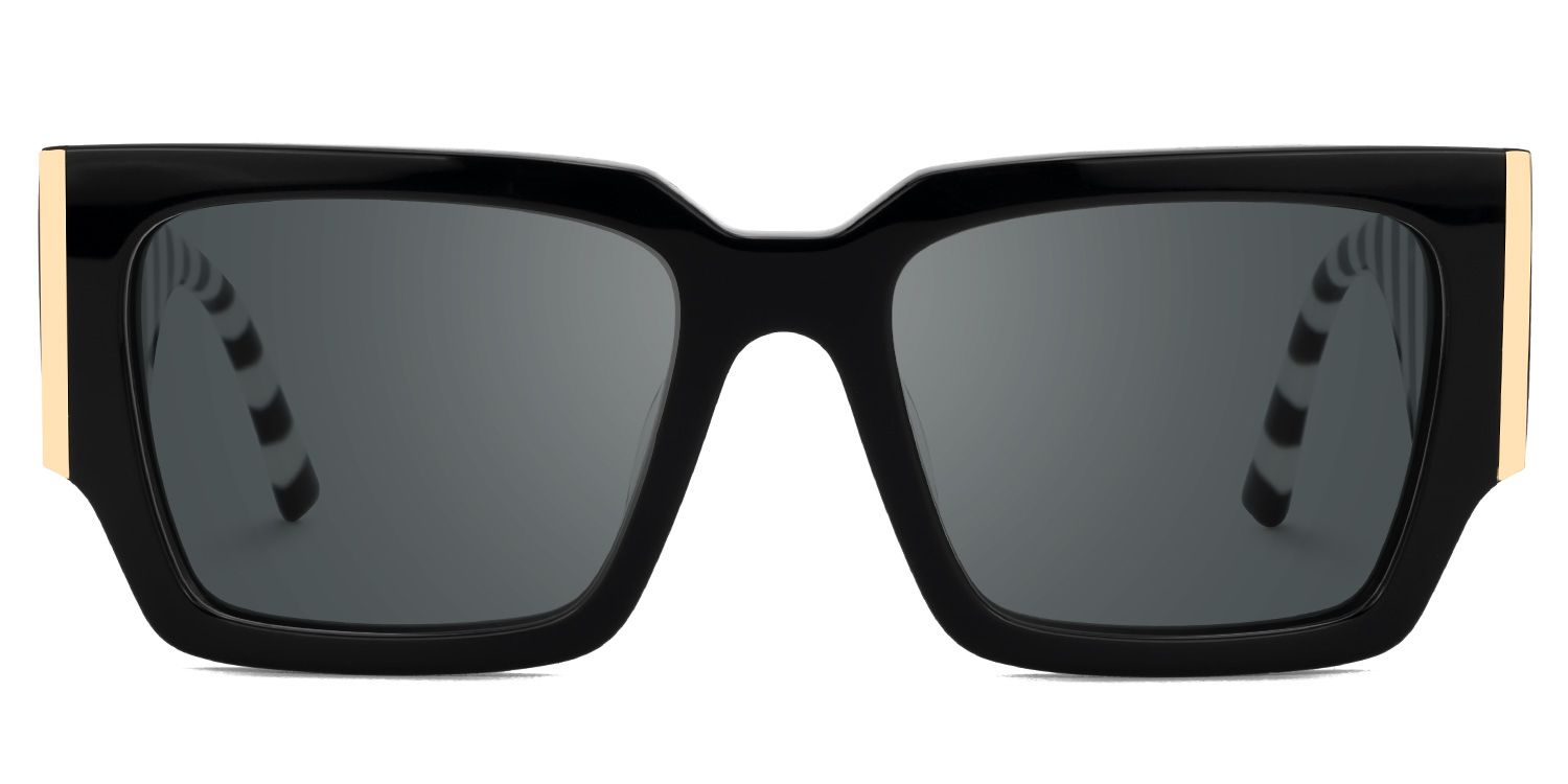 Fantasia - Rectangle Black Sunglasses product detail 2