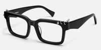 Spike - Rectangle Black Eyeglasses