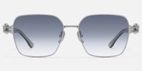 The Architect - Silver Gradient Gray Sunglasses | Vooglam Angle View