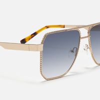Fidelina - Aviator Gold Sunglasses | Vooglam Design Details