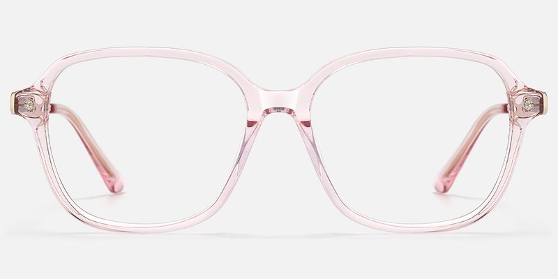 Odyssey - Square Pink Eyeglasses