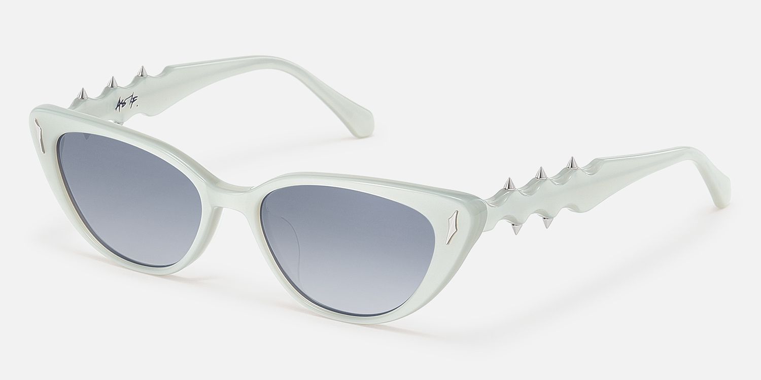 As If - Cat Eye Silver Sunglasses | Vooglam
