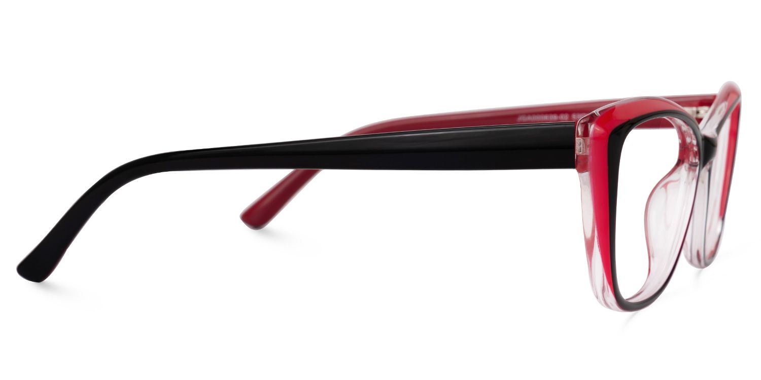 Gertie - Rectangle Black Eyeglasses - Product View 4