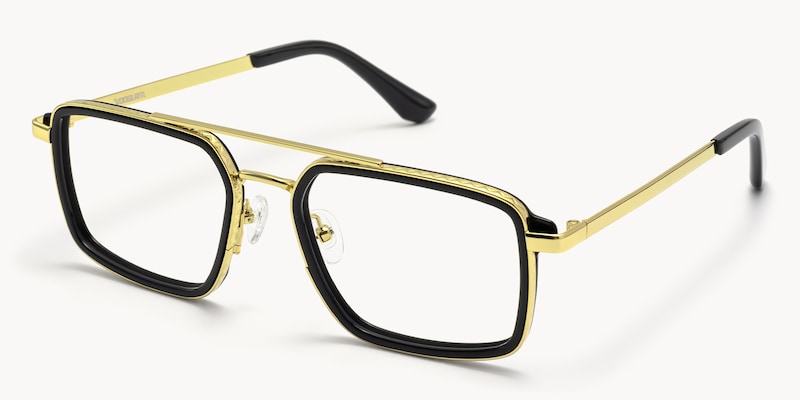 Navigator - Aviator Black Eyeglasses