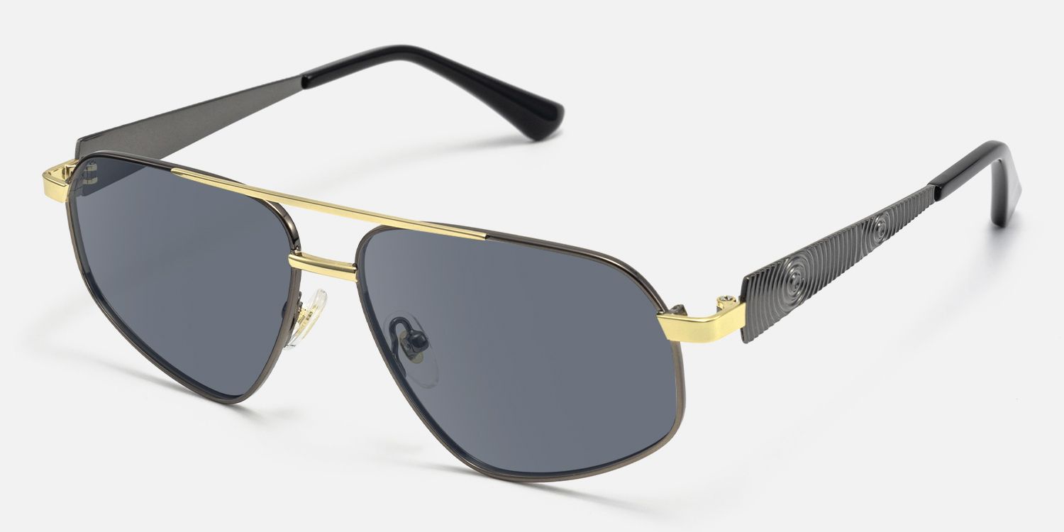 Solara - Aviator Two-tone Sunglasses | Vooglam Front View