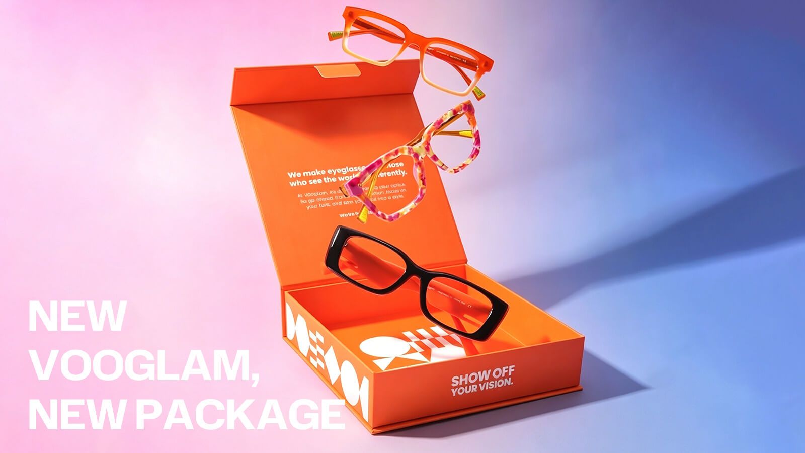 Design glasses with pack