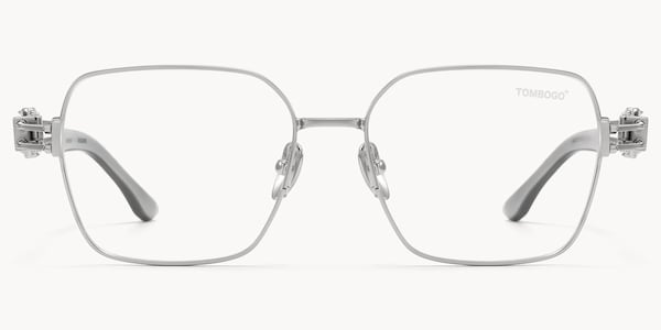 The Architect - Rectangle Silver Eyeglasses