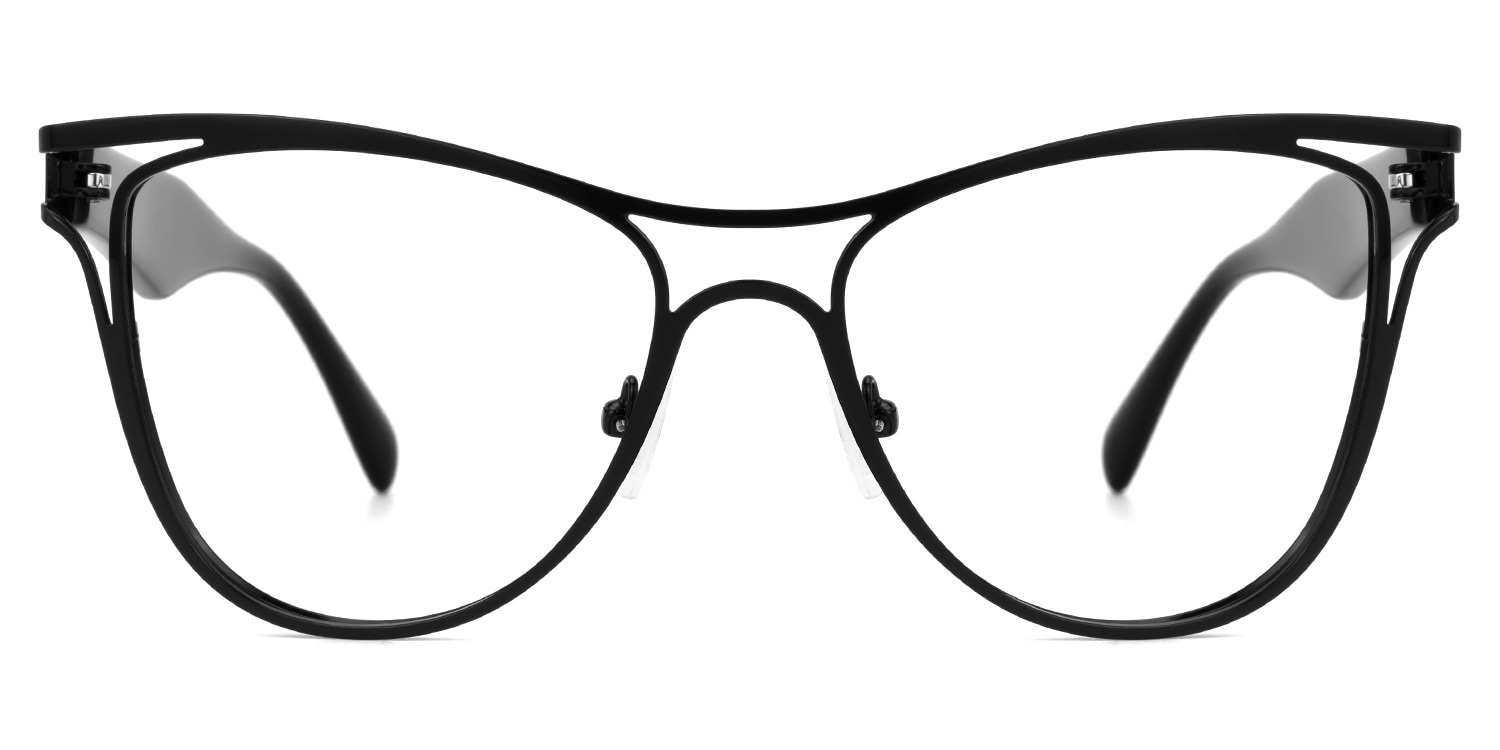 

Aella - Aviator Black Eyeglasses