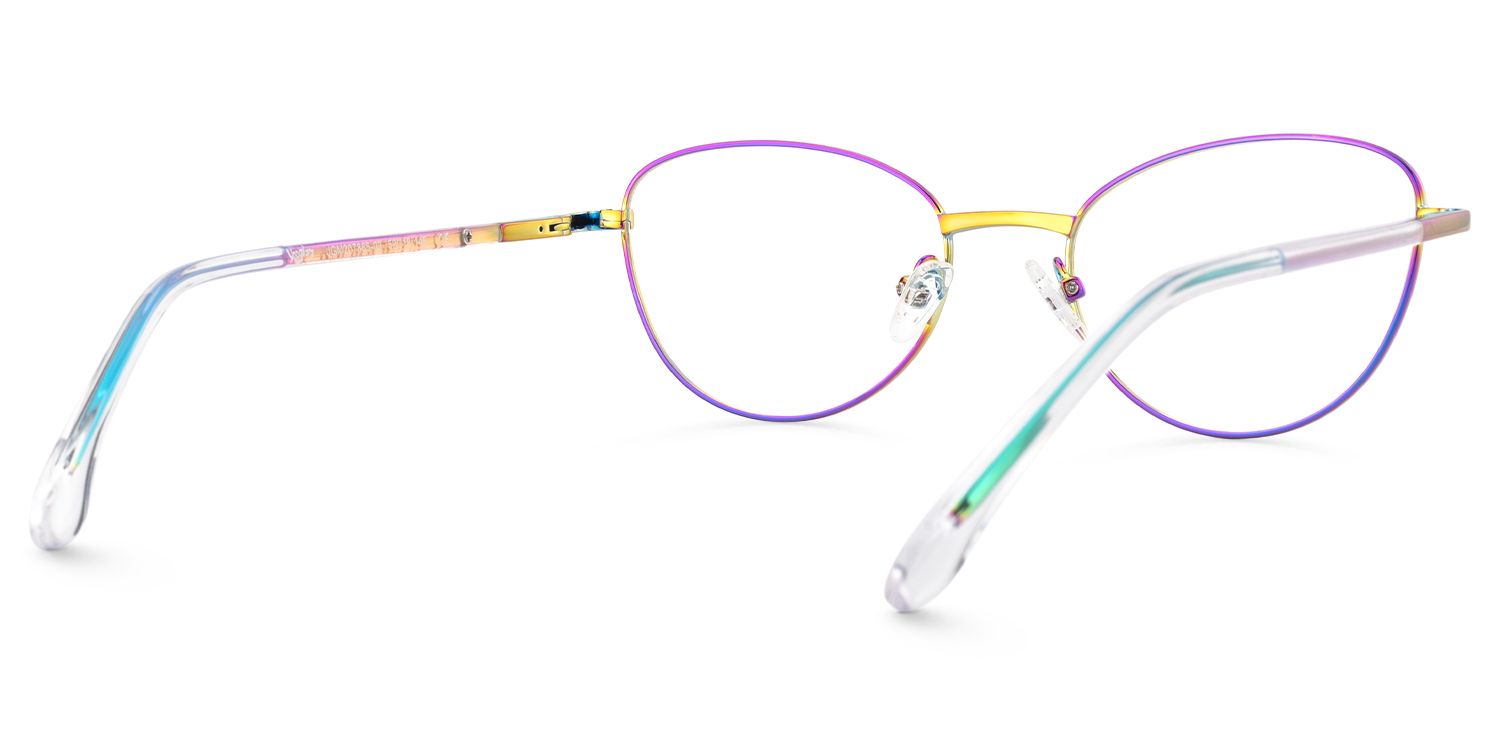 Starlette - Cat Eye Multicolor Eyeglasses | Vooglam Side View