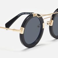 Perkins - Aviator Black Sunglasses | Vooglam Design Details